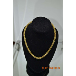 Mens Gold Chain YG Stainless Steel 3D Box 22" 