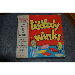 RARE 1940s Tiddly Winks Kid's Game – Made in Canada