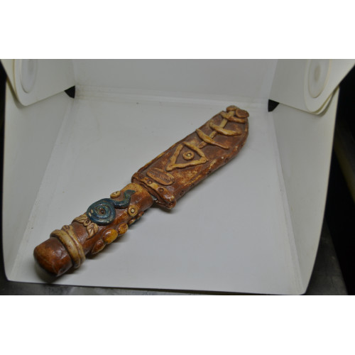 Very unique and rare hand made Ceramic Sheath and knife Handle.