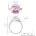 Lustro Stella Collection: Premium Pink & White Cubic Zirconia Ring