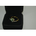 Brazilian Mint Garnet Moissanite Tulip flower ring. 18K