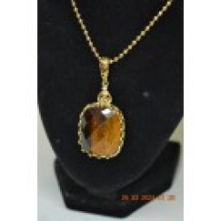 Yellow Tiger's Eye Ring and Pendant Set Yellow Tiger's Eye Ring and Pendant Set