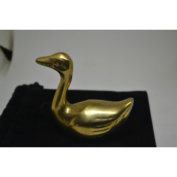 Solid Brass Swan